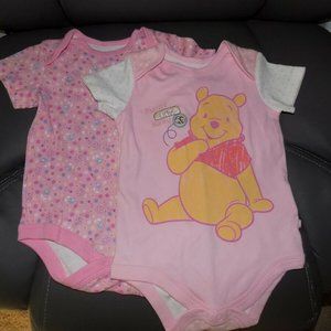 Disney Winnie the Pooh Mama's Little Honey Snap Tee 2pc Size 6/9 Months NWOT